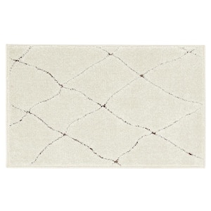 Ashton Ivory Doormat 2 ft. x 3 ft. Geometric Polypropylene Scatter Area Rug