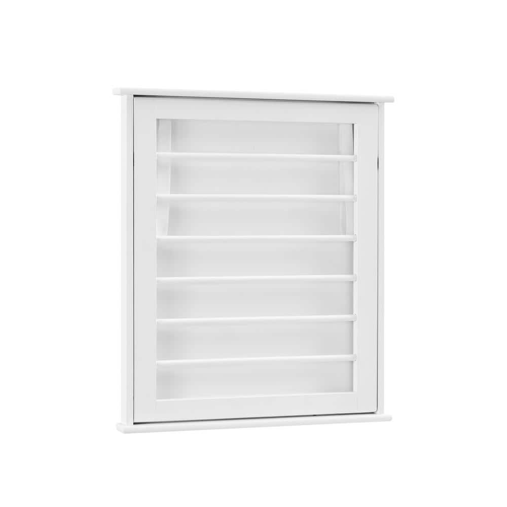 White Folding Wall Mounted Drying Rack with Six Slots