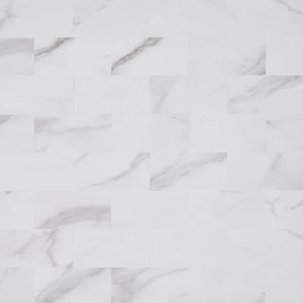 Ivy Hill Tile Luxe Core Subway Calacatta 12 in. x 12 in. SPC Peel and Stick Tile (1 Sq. Ft. / Sheet)