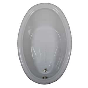 Reviews for Comfortflo 56 in. Oval Drop-in Bathtub in Biscuit | Pg 1 ...