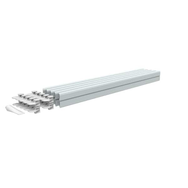 RDI Transform Resalite Square Stair Balusters in Ironstone with Baluster Connectors for 36 in. Rail Height (10-Pieces/Pack)