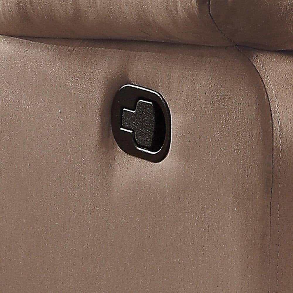 Parklon Brown Microfiber Recliner with Pillow Top Arms
