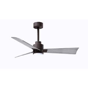 Alessandra 42 in. Integrated LED Indoor/Outdoor Bronze Ceiling Fan with Remote Control Included