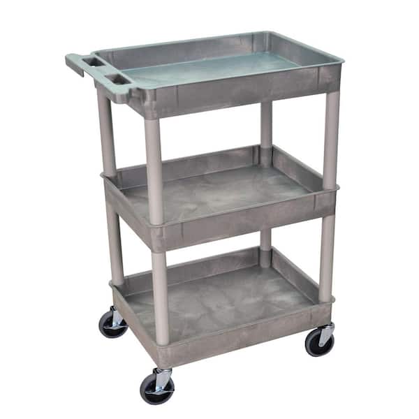 STC 24 in. Tub 3-Shelves Utility Cart