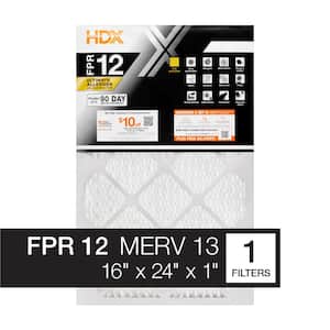 16 in. x 24 in. x 1 in. Elite Allergen Pleated Air Filter FPR 12, MERV 13