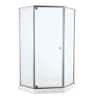 Delta Foundations 38 in. L x 38 in. H W x 74 in. H Corner Shower Kit ...