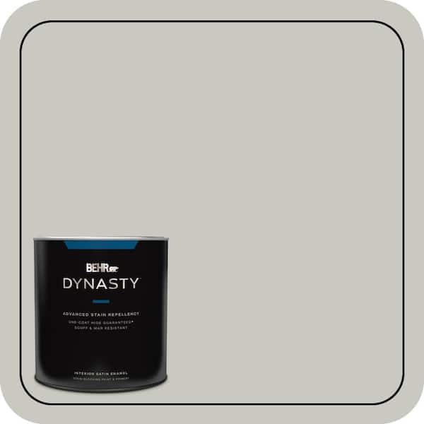 BEHR DYNASTY 1 qt. #PPU24-12 Whitewash Oak Satin Enamel Interior Stain-Blocking Paint and Primer