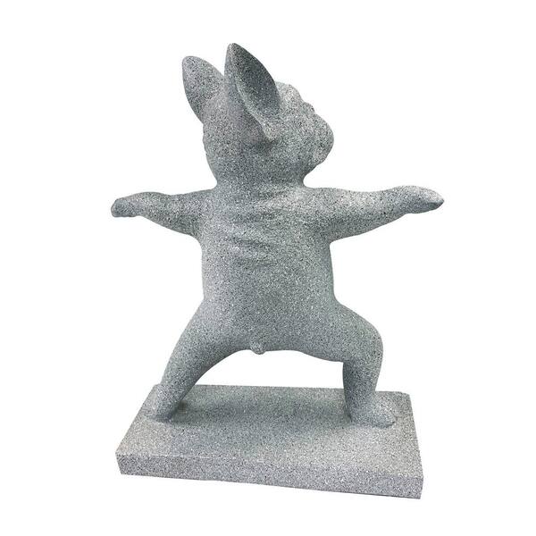 Yoga Dog 17 in. Resin Statue 11080 - The Home Depot