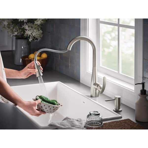 Clearance SALE! Kitchen Sink Faucet with Pull Out Sprayer Brushed