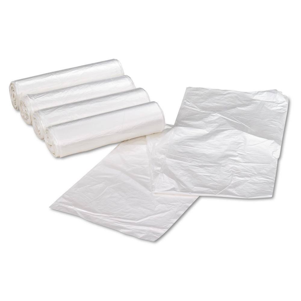 33 Gallon Clear High-Density Trash Bags with Star-Seal Bottom