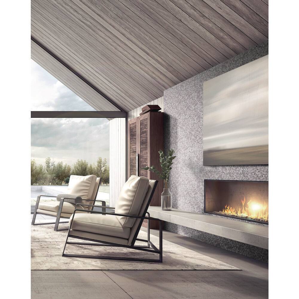 Muse Diana Gray/Brown/Tan Matte 4.5 in. x 8.25 in. Round Smooth Recycled Gl