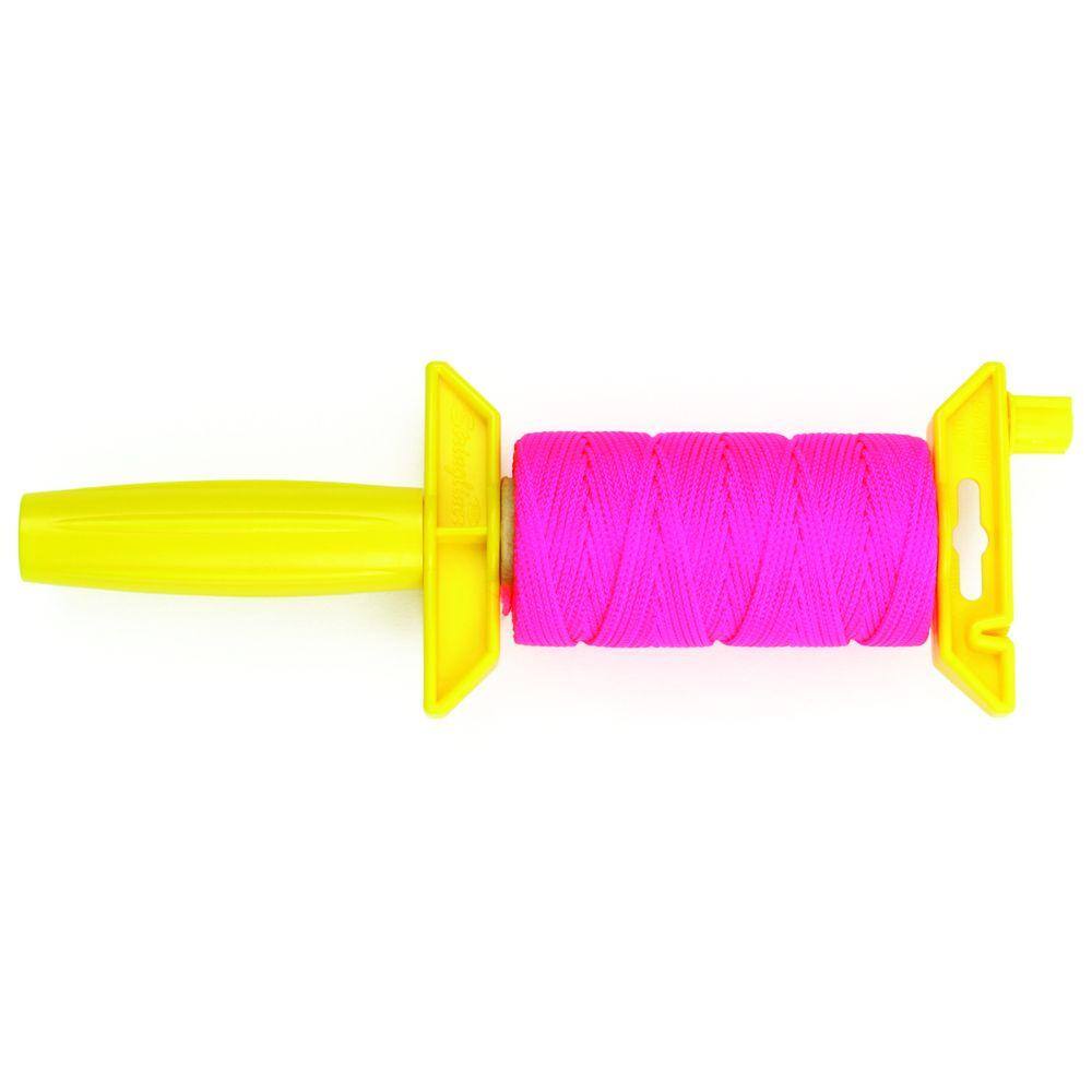 Everbilt 18 x 250 ft. Mason Twine Pink on Premium Reloadable Reel