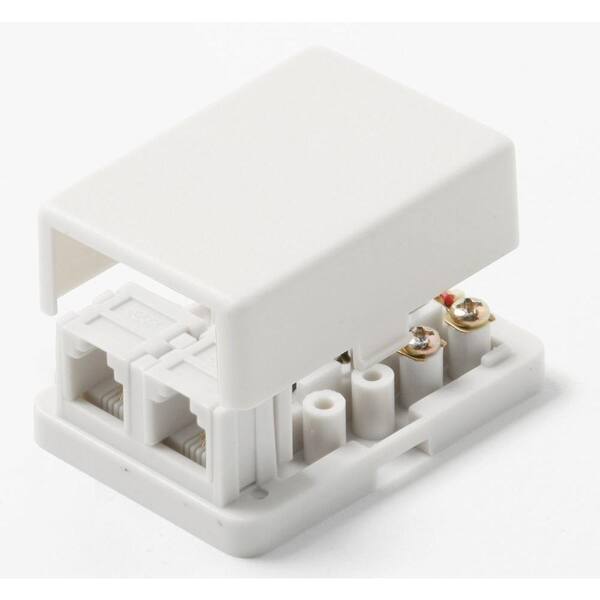 Steren 4C Dual Surface Jack - Ivory