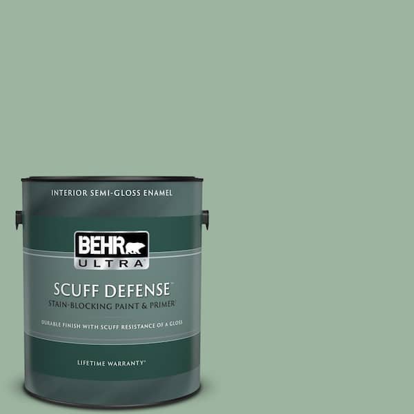 BEHR ULTRA 1 gal. #S410-4 Copper Patina Extra Durable Semi-Gloss Enamel Interior Paint & Primer