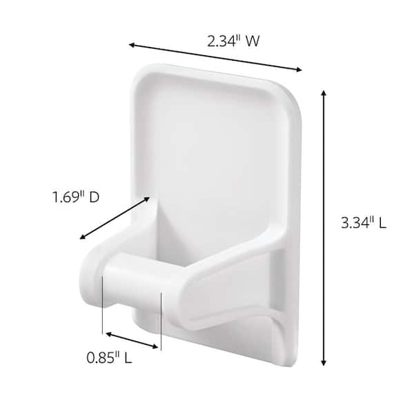 32 fl. oz. Large White Spray Bottle Hanger (1 Hook, 2 Strips)