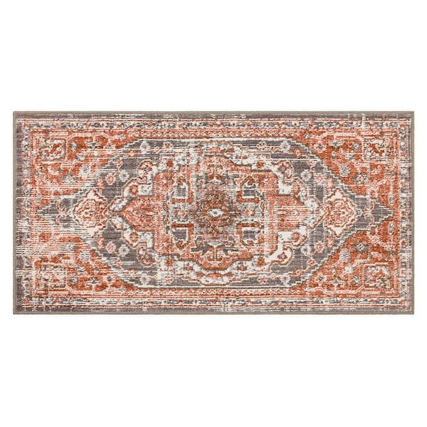 Mohawk Home Pantaleone Coral 3 ft. 5 in. x 5 ft. 2 in. Oriental Area Rug