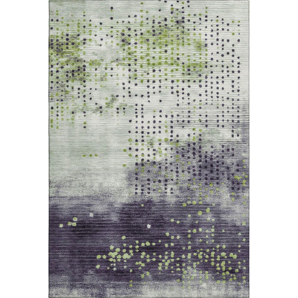 Mayfield Premium Machine Washable Abstract AMF1995 Aloe 9 ft. x 12 ft. Area Rug price history on PriceWatchPro