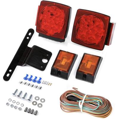 80 in. 12-Volt LED Compact Submersible Trailer Light Kit for Vehicles Under
