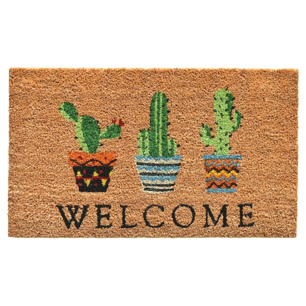 Modern Natural Welcome Doormat 17 x 29