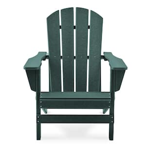 Classic Green Folding Plastic Adirondack Chair