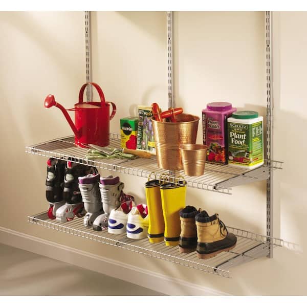 Rubbermaid Twin Track Upright Wall Shelving System, 47.5-Inch