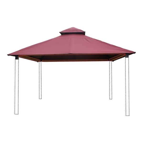 Unbranded 12 ft. sq. Maroon Sun-DURA Replacement Canopy for 12 ft. sq. STC Gazebo