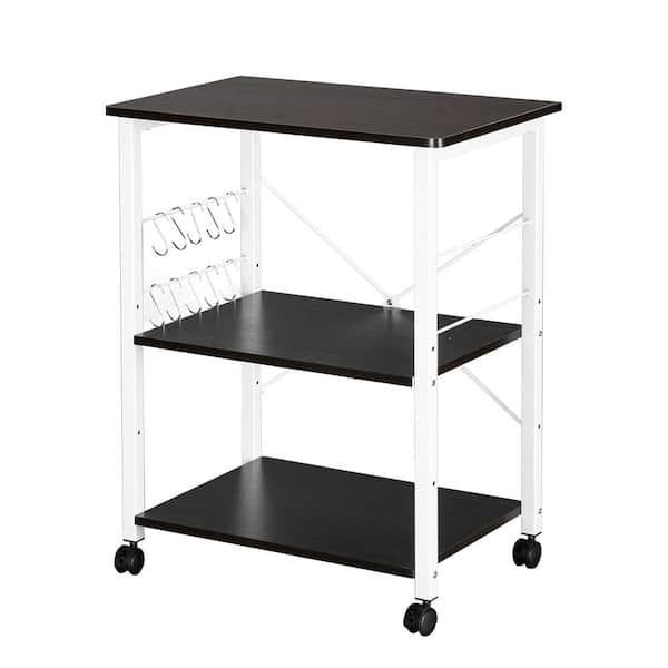 Outopee Modern Brown Baker's Rack with Metal Frame