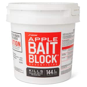 Rodenticide Bait Blocks, Kills Mice and Rats Fast, Apple Flavor, 144-Blocks