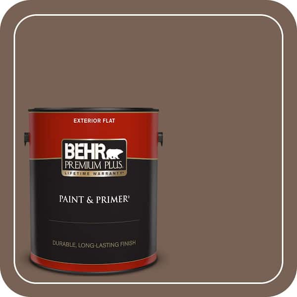 BEHR PREMIUM PLUS 1 gal. #760B-6 Traditional Flat Exterior Paint ...
