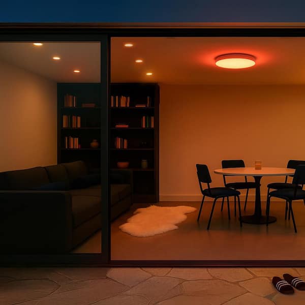 LIFX 4 in. SuperColor Adjustable Smart Canless Deep Baffle