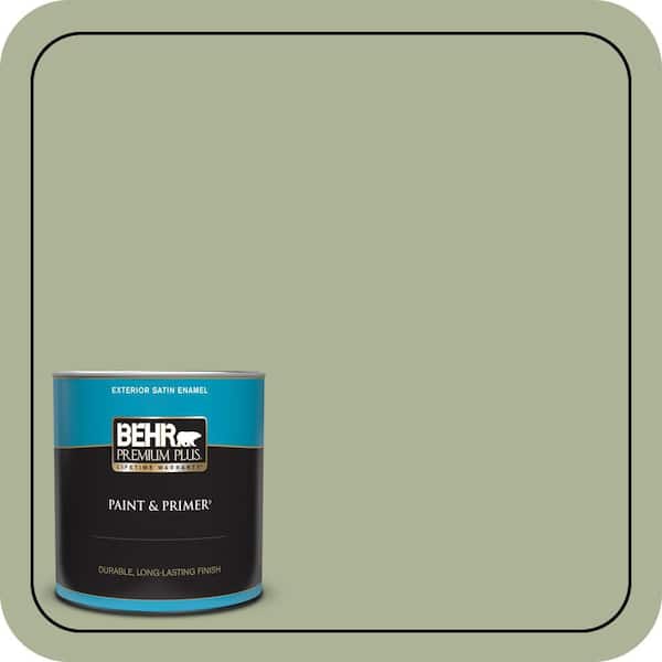 BEHR PREMIUM PLUS 1 qt. Home Decorators Collection #HDC-CT-28 Cottage Hill Satin Enamel Exterior Paint & Primer