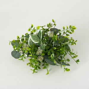 6 in. Variegated Foliage Mix Orb; Green