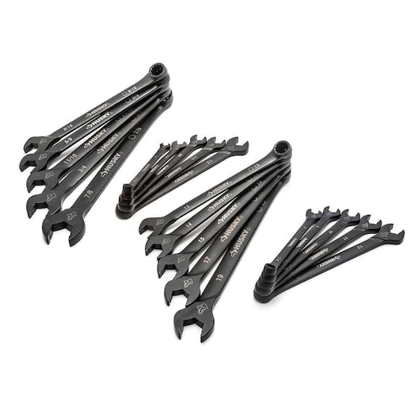 Husky Long-Pattern Universal Combination Wrench Set SAE/MM (20-Piece)