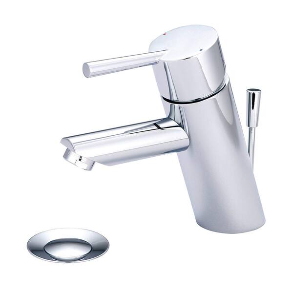 thumbnail image 2 of Dia Single-Hole Single-Handle Bathroom Faucet With Push Large Polished Chrome 2 of 11