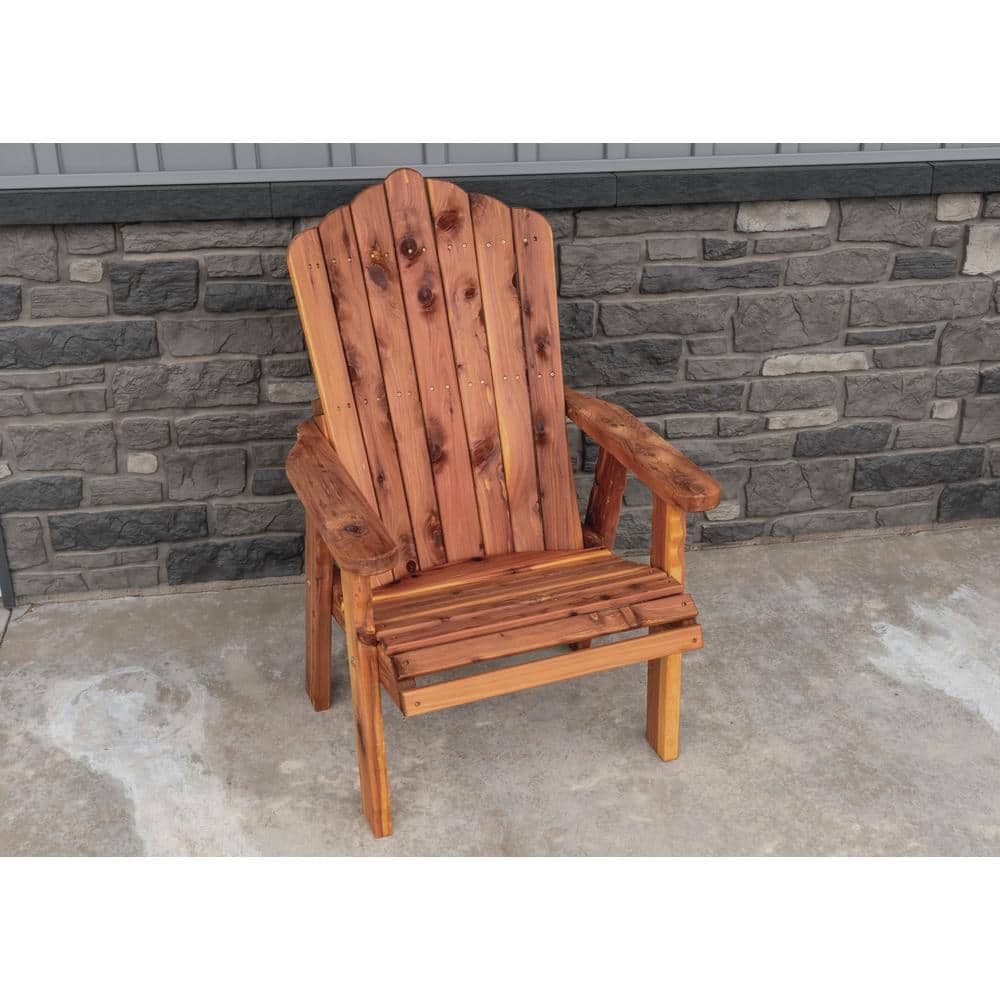 Handcrafted Cedar Stationary Outdoor Chair