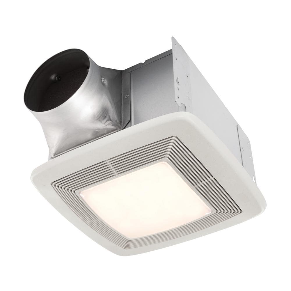 qt Series Quiet 130 CFM Ceiling Bathroom Exhaust Fan with Light and Night L