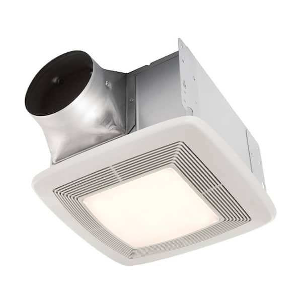 qt Series Quiet 130 CFM Ceiling Bathroom Exhaust Fan with Light and Night Light, 1.5 Sones; Energy Star Certified