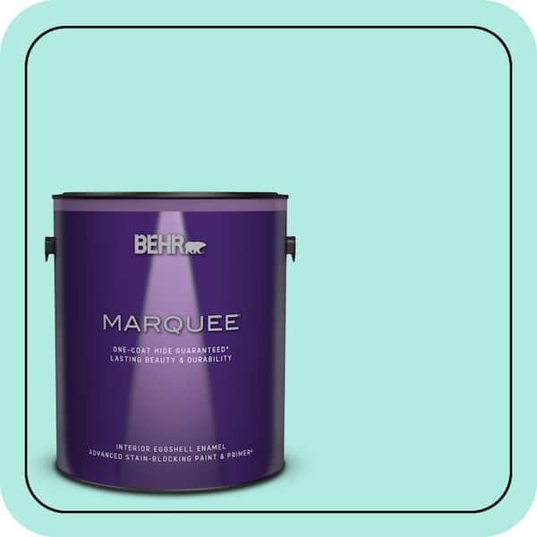 BEHR MARQUEE 1 gal. #MQ4-23 Aloha One-Coat Hide Eggshell Enamel Interior Paint & Primer