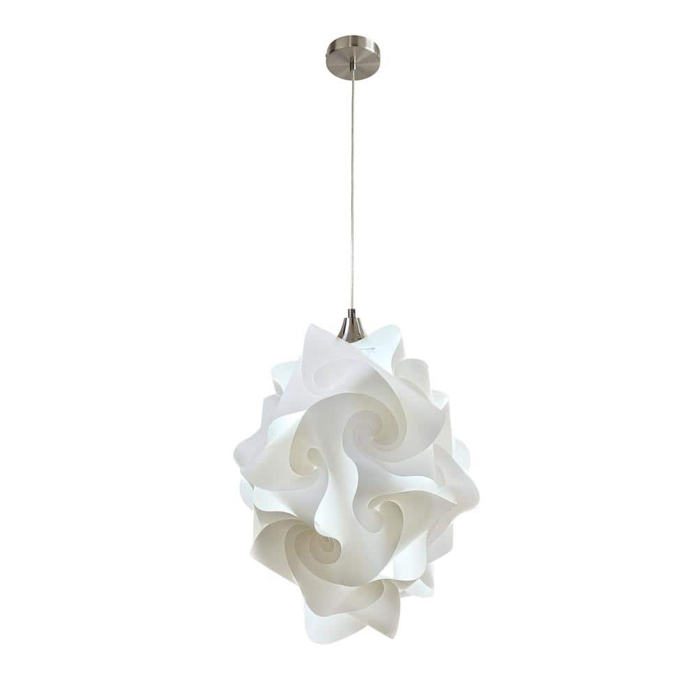 Chi 1-Light White Globe Pendant