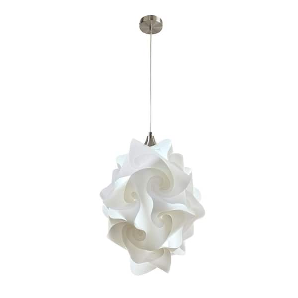 EQLight Chi 1-Light White Globe Pendant