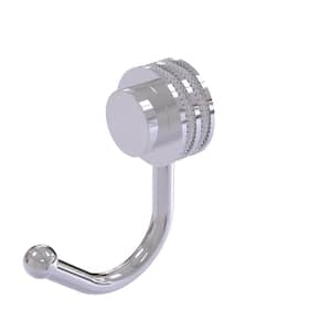 Venus Collection Robe Hook with Dotted Accents in Polished Chrome