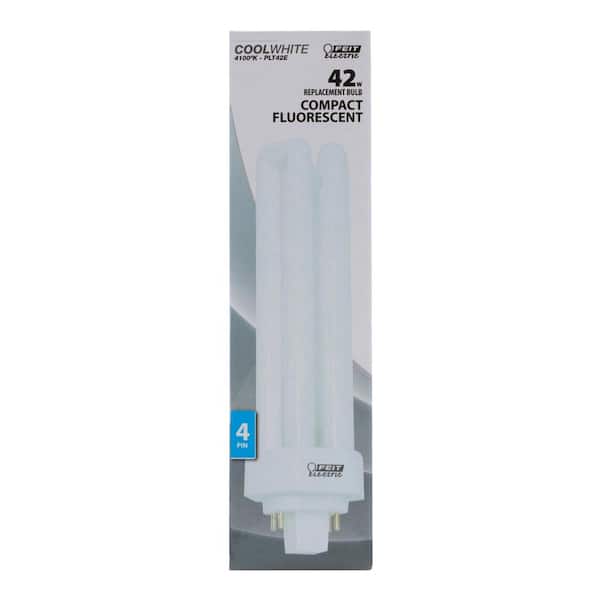 200W Equiv PL CFLNI Triple Tube 4-Pin Plug-in GX24Q-4 Base Compact Fluorescent CFL Light Bulb, Cool White 4100K(50-Pack) 200W Equiv PL CFLNI Triple Tube 4-Pin Plug-in GX24Q-4 Base Compact Fluorescent CFL Light Bulb, Cool White 4100K(50-Pack)