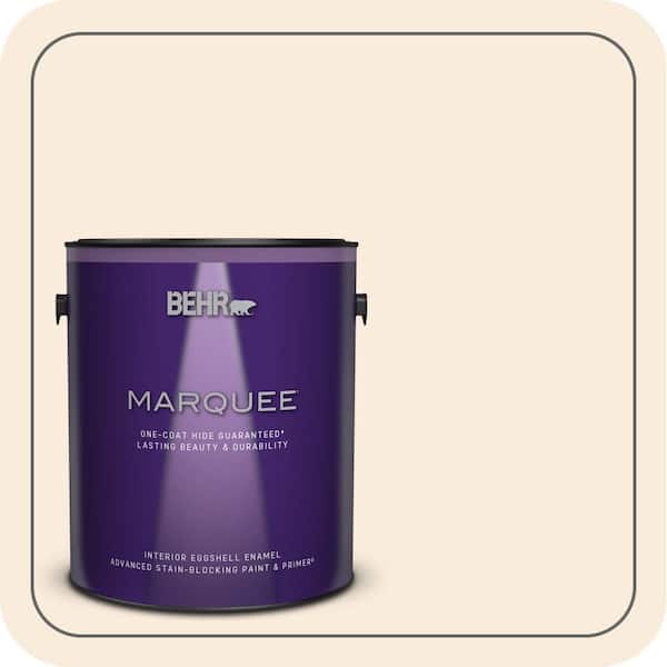 1 gal. #PPH-12 Ivory Eggshell Enamel Interior Paint with Primer
