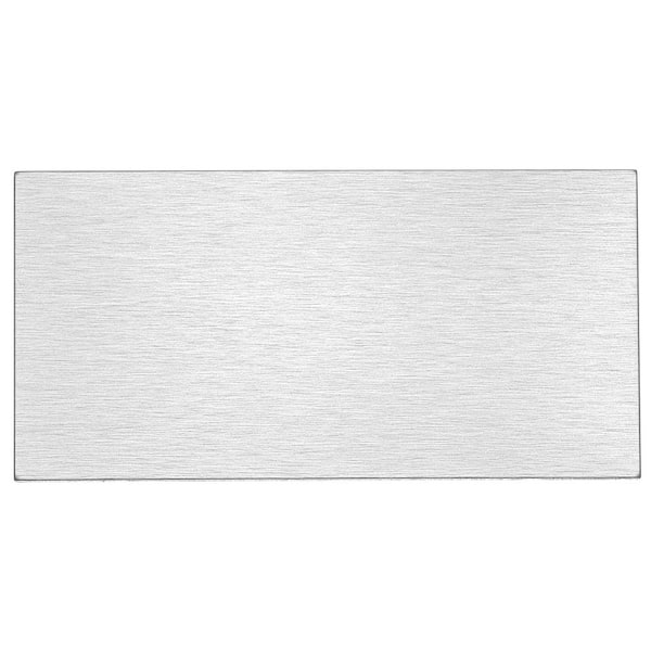 AVANT DECOR Small Silver Aluminum Subway 13.77 in. x 11.85 in. Metal Peel  and Stick Tile (9.07 sq. ft./8-Pack) AL009:Alum:SmallSub:AlumSilver:Box8 -  The Home Depot