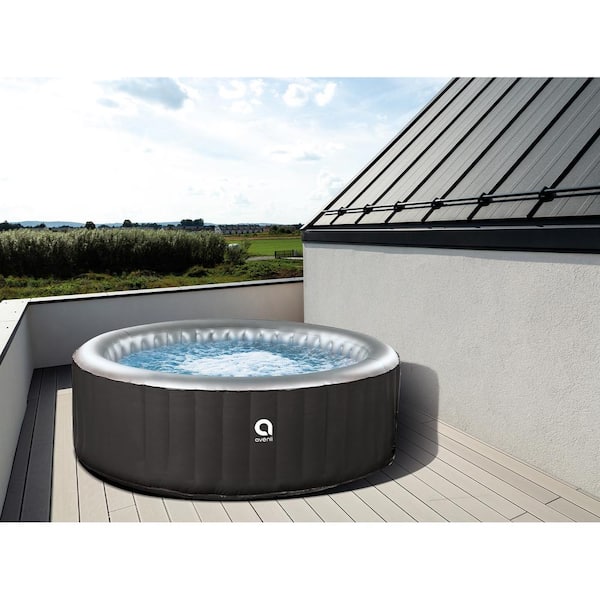 JLeisure Avenli 49 Inflatable 3-Person Round Hot Tub Spa & High