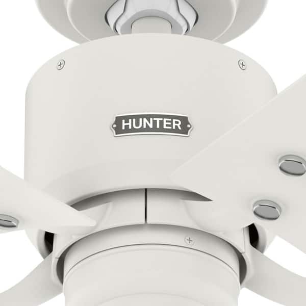 Hunter - Windbound 52 in. Indoor/Outdoor Fresh White Ceiling Fan For Patios or Bedrooms