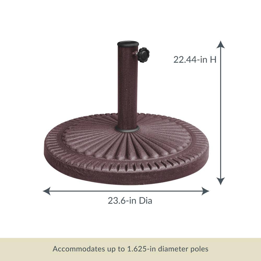 Bronze 66-lb Weather Resistant Metal Umbrella Base