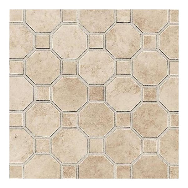 Daltile Salerno Cremona Caffe 12 in. x 12 in. x 6 mm Ceramic Mosaic Floor and Wall Tile (10 sq. ft. / case)