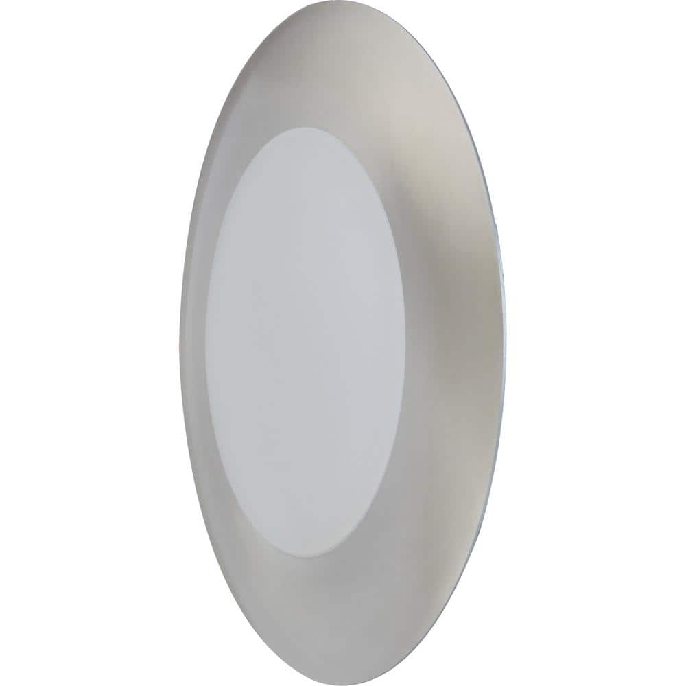 7'' Brushed Nickel LED Indoor/Outdoor Flush Mount Light