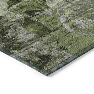 Chantille ACN555 Green 3 ft. x 5 ft. Machine Washable Indoor/Outdoor Geometric Area Rug